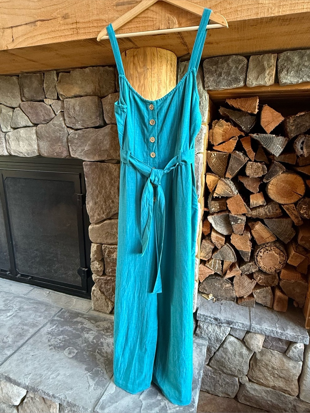 Roxy teal jumpsuit